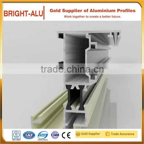 China Supplier Heat Insulation Polished Aluminium Sliding Windows and Door Extrusion Profile photo-4