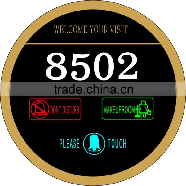 Customized Electronic Door Plate Digital Door Plate Electrical Room Number House Number Sign Plate photo-4