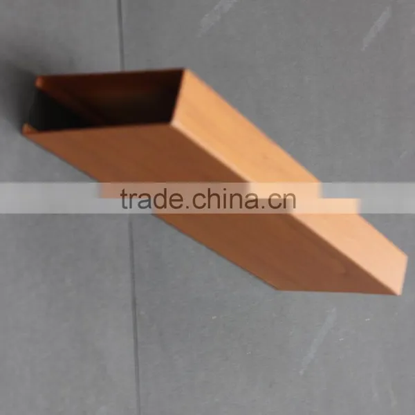 Abrasion Resistance Wood Grain Surface Suspended Aluminum Ceiling U Channel Aluminum Screen Ceiling photo-3