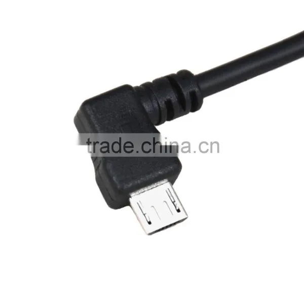 10cm Right Angle to Left Angle Micro USB Host OTG Cable 4 DAC Digital Amplifier photo-3
