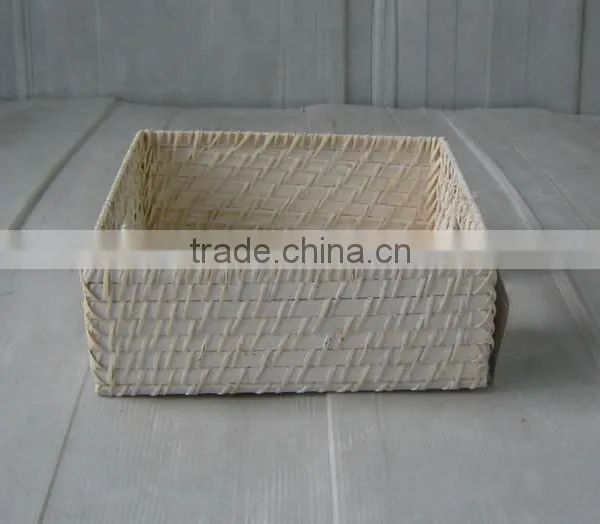 Handicraft Product White Bamboo Tray