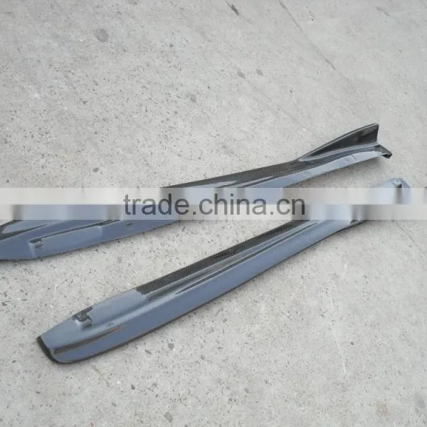 Carbon Fiber CS Bottom Line Style Side Skirt Extension For 2004-2007 Impreza WRX STI 8-9th GDA GDB (pair) CF photo-2