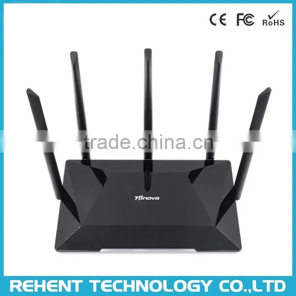 2016 New Design Rehentech 7Inova Brand 1300Mbps Dual Band Wireless 802.11AC Router With Atheros Chipset