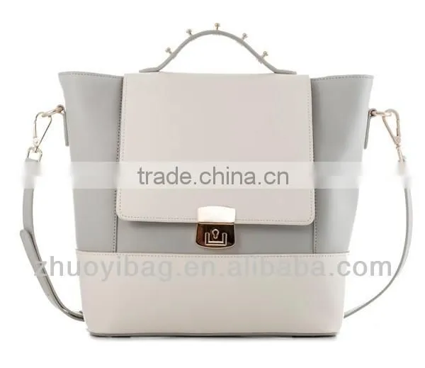 2014 Multi-function Western Style Ladies' Handbag, Splicing Female Bag