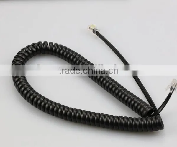 Modular 6P2C Round Telephone Extension Coil Cord Cable photo-2