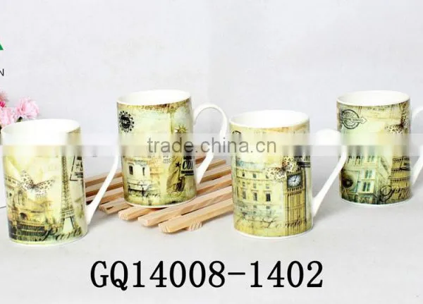 340ml New Design Fine Bone China Dinner Set With Drawing Keep Fresh Korean Style photo-5