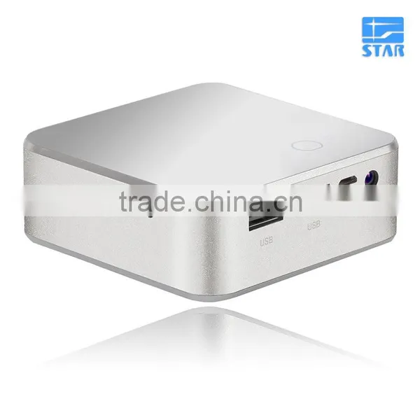 E05 Mini WiFi Bluetooth DLP Projector Android 4.4.4 OS 1GB RAM 8GB ROM RK3128 Quad Core 120LM 854*480 Pixels for Home Office photo-3