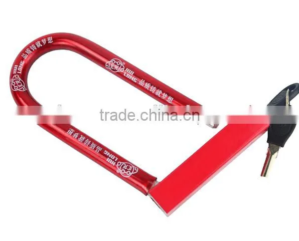 High Quality Durable Motorcycle/bicycle Square u Lock Colorful Fashionable Bicycle/motorbike u Lock 22 24 25 photo-2