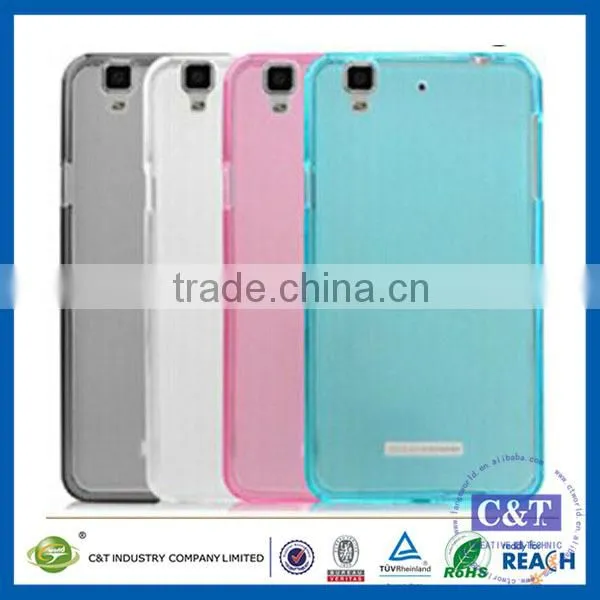 C&T Flexible Soft Gel TPU Protective Back Cover / Case for Micromax Yu Yureka Plus