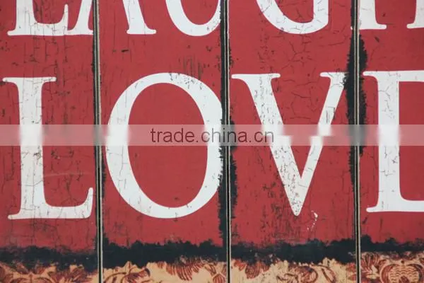 Vintage Wooden Wall Painting Hanging Decor photo-3