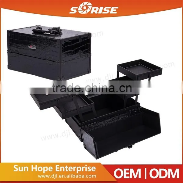 Sunrise Hairdressing Portable Trolley Aluminum Cosmetic Case photo-3