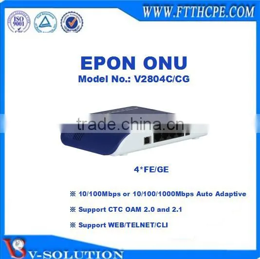 4FE/GE EPON ONU GEPON ONU With CE Certification for FTTH Solution photo-3