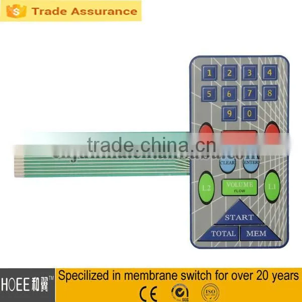 Custom Design and Made High Quality Polycarbonate 3M 468MP Membrane Buttons Keypad Switch photo-2