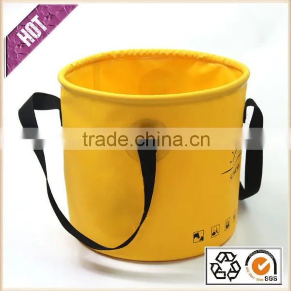 Fishing Folding Bucket 10L 20L 30L Flexible and Foldable PVC Tarpaulin Folding Bucket With Lid photo-2