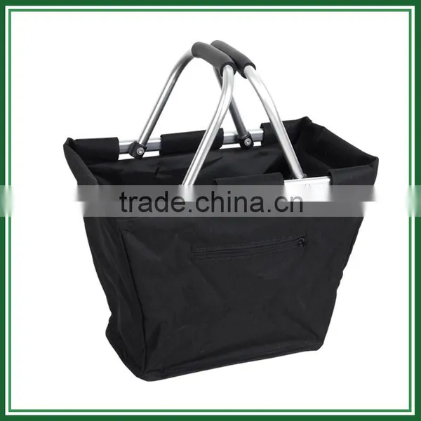 Used Double Hand Folding Shopping Basket photo-2