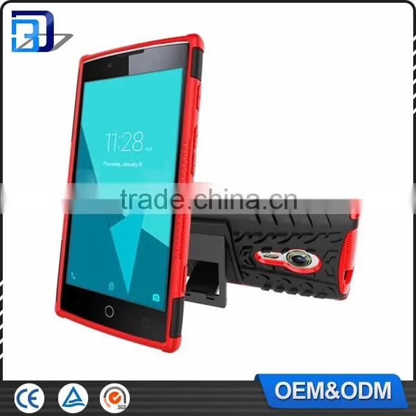 China Mobile Accessories TPU + PC Hard Back Cover Hybrid Case For Alcatel One Touch Flash 2 Armor Kickstand Case photo-5