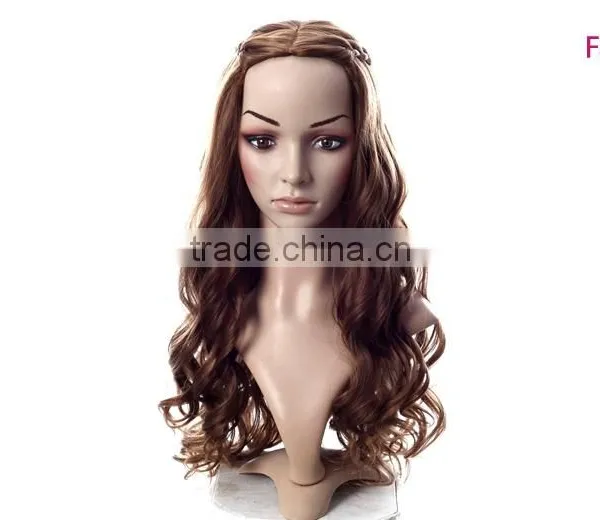Long Braided Synthetic Kinky Curly u Part Hair Side Party Wig 2015 photo-3
