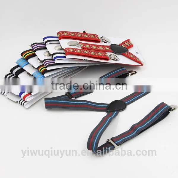 Wholesale Stripes Baby Boys Children Clip-on Suspender Y-Back Child Elastic Suspenders photo-3