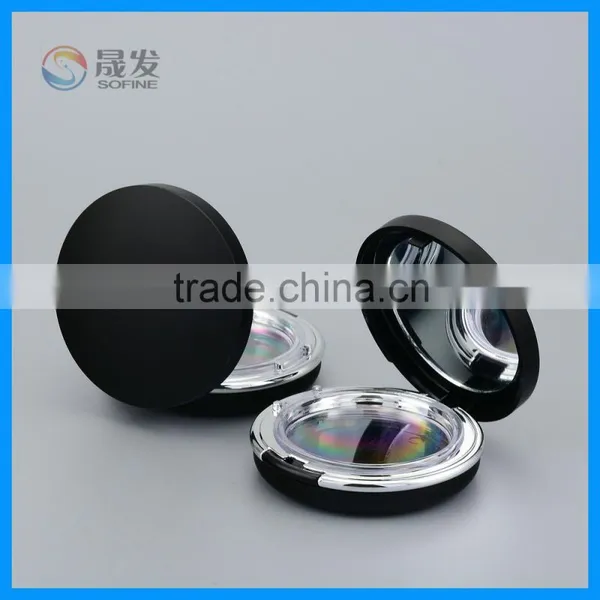 Round Powder Compact With Mirror and Puff Plastic Container Manufacturers photo-3