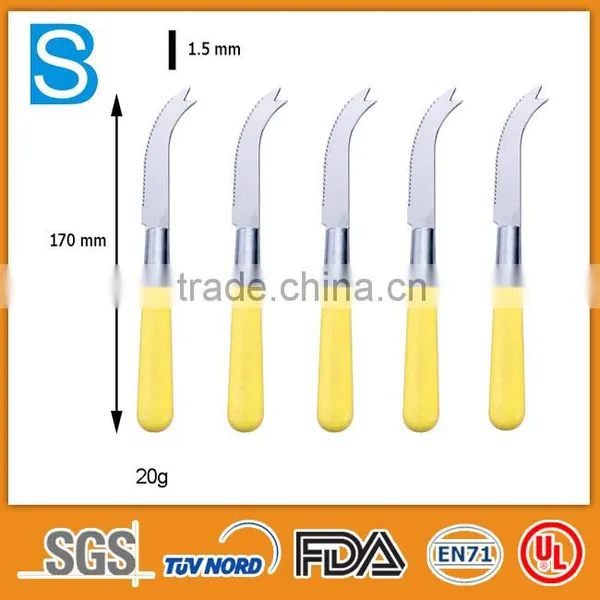 Different Colorful Plastic Handle Cheese Knife Set photo-5