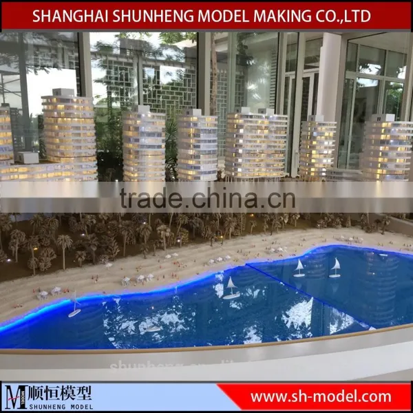 High Quality Customize Handmade Scale Architectural Model With Custom Wooden Base photo-2