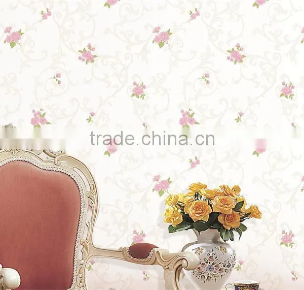 2015 Hot Embossed Spring Nonwoven Decorative Room Wallpaper photo-2