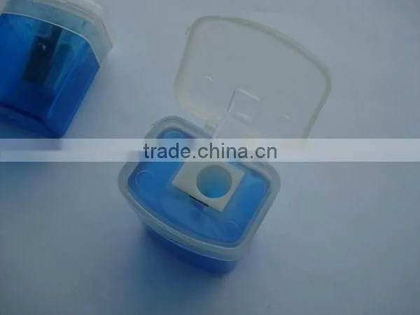 High Quality New Factory Plastic Square Pencil Sharpener for Logo Printing photo-4