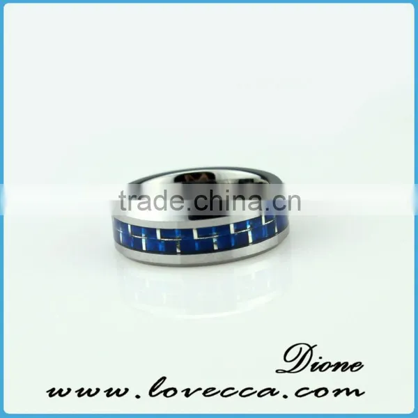 Top Quality Custom Men Stainless Steel Inlay Carbon photo-2