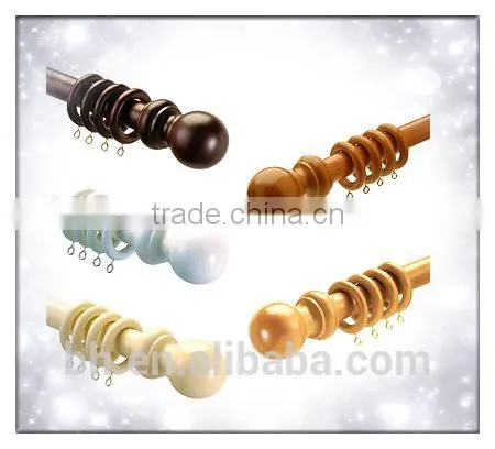 Perfect Surface Treatment Natural Wooden Curtain Rod photo-2