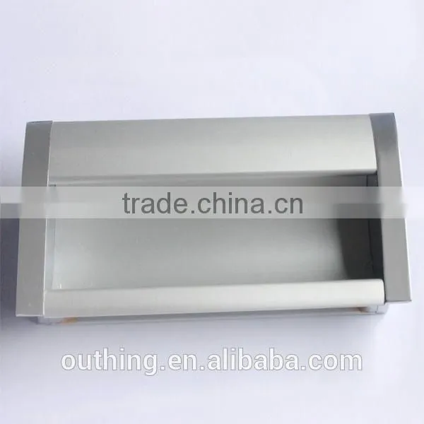 Aluminum+Zinc Alloy Drawer Concealed Handle D3068 photo-4