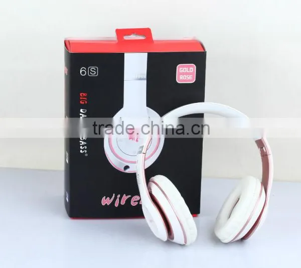 SNHALSAR 6S Stereo Bluetooth Wireless Headset Headphone Bluetooth Headphone With Microphone photo-5