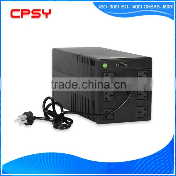 Offline Mini Ups 1000VA UPS With Built-in Batteries Modified Sine Wave With Low Noise Shangyu photo-2