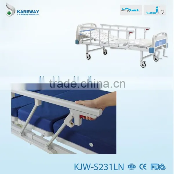Modern Manual Two Cranks Cheap Simple Foldable Hospital Bed Design photo-4