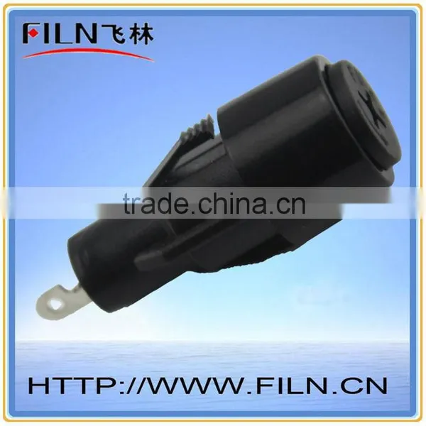XY-528B Black Bakelite Porcelain Fuse Holder 10A 250VAC