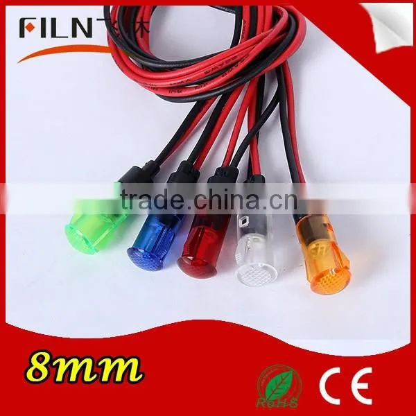 Plastic 8mm Head Lamp Colorful Used for Car Lighting Affordable Lamps With Wire