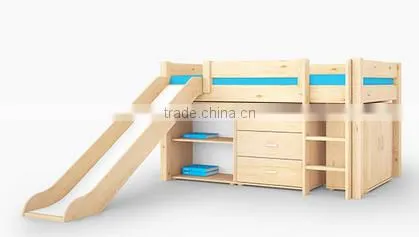 Hot Selling Children Bed New Design Solid Wood Material Kids Bunk Bed photo-5