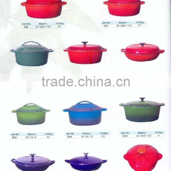 CAST IRON ENAMEL COOKWARE