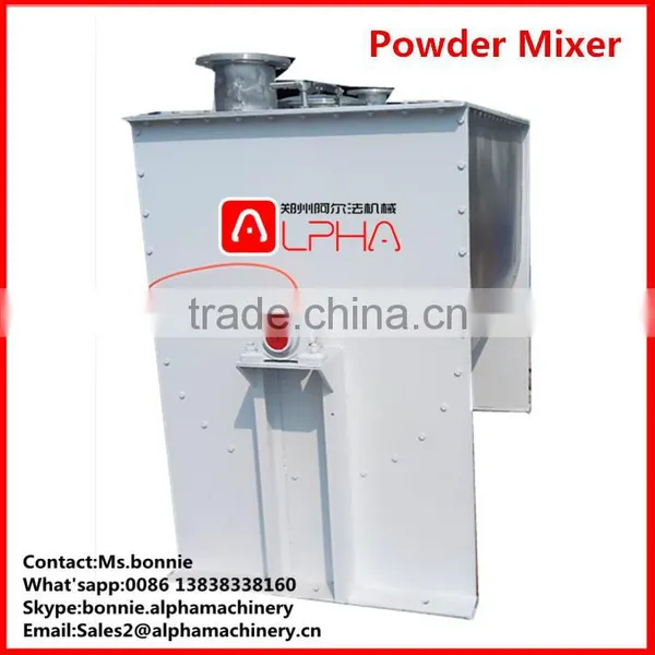 Feed Additive Ribbon Mill Mixer/dry Power Horizontal Animal Fodder Ribbon Blender photo-3