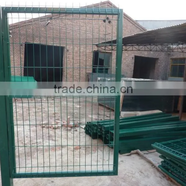 Wire Mesh Perimeter Security Panel Gate System/ Construction Welded Nylofor 3D Wire Panel Fence Gate photo-5