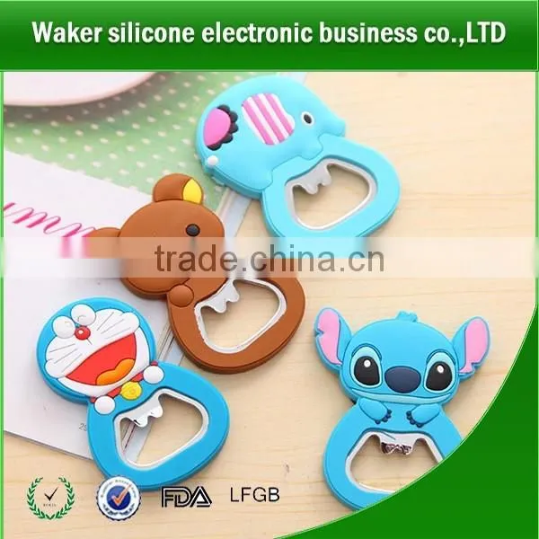 China Supplier Customs Design Silicone Beer Bottle Opener Wall Mounted Bottle Openers Key Bottle Opener photo-3