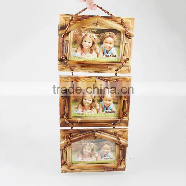 Fashional Cheap Decoration Wooden Photo Frame With Three Pictures Family/office Photo Frames photo-4