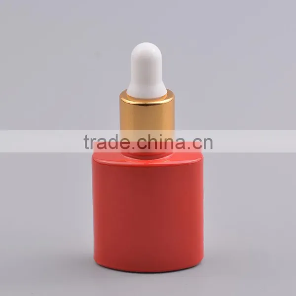 Aluminum Cap Dropper Bottle With Child and Tamper Proof Cap uv Gel Colored Glass Essential Oil Bottles 7ml photo-4