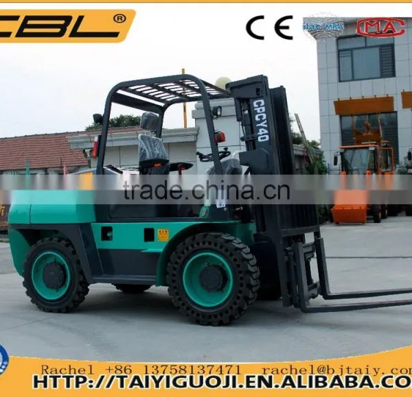3.5T Diesel Engine Forklift, 4x4 Forklift Loader, Farm Tractor photo-2