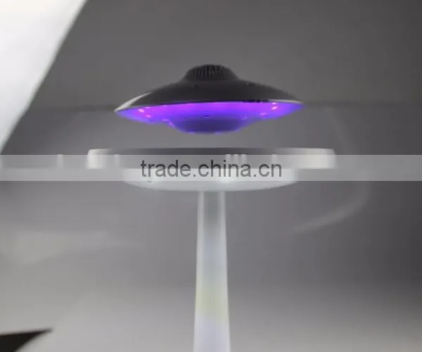 Magnetic Floating Levitation Bluetooth Loudspeaker Box With Led Light, Wireless Flying Saucer Shape Glowing Voice Box photo-6