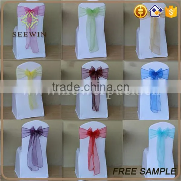 Cheap Wholesale Organza Chair Cover Sash photo-6