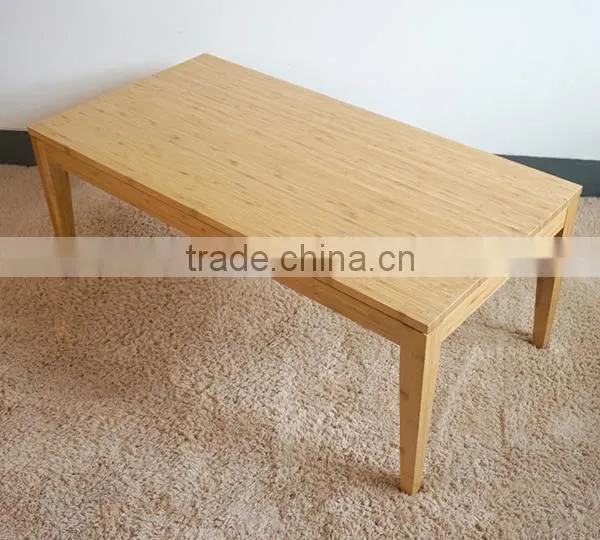 Living Room Elegant Nice Modern Square Bamboo Coffee Table photo-2
