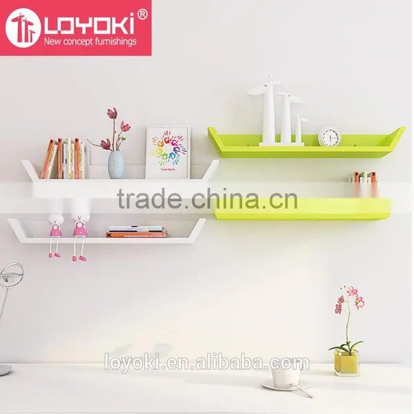 Creative Home Decorative Wall Floating Chipboard Mdf Wall Shelf photo-3
