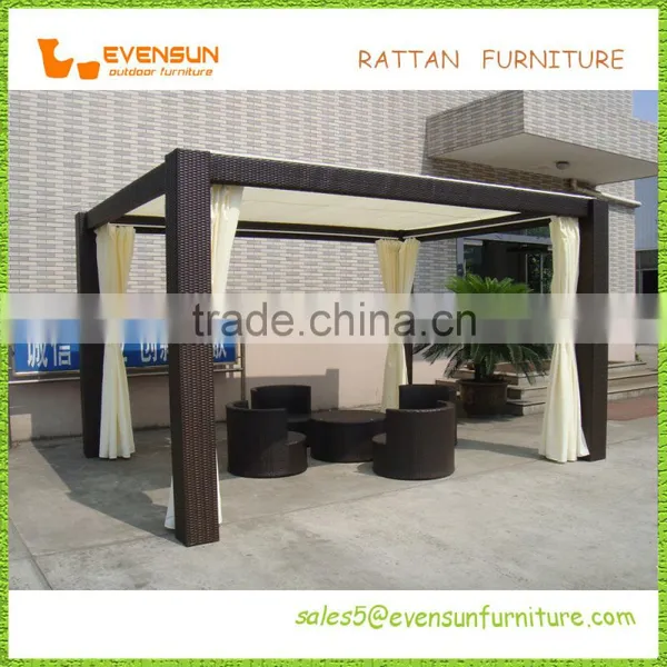 Best Selling Rectangular Rattan Gazebo Tent photo-6