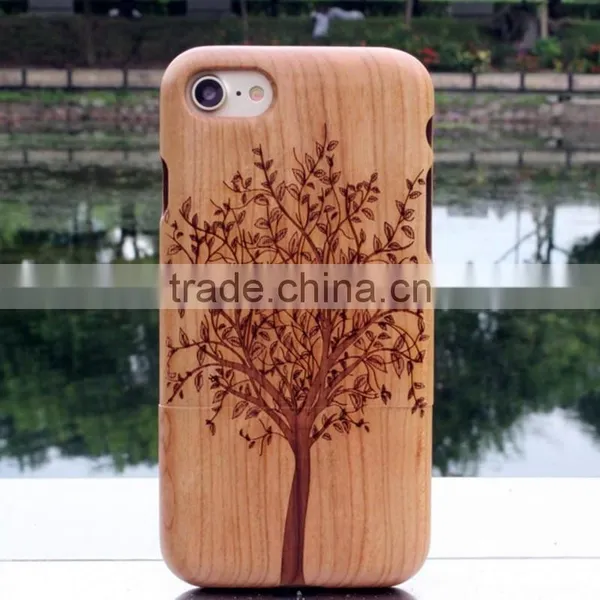Classical Chinese Walnut/bamboo/rosewood/cherry/maya Cartoon Cell Phone Case for Iphone photo-2
