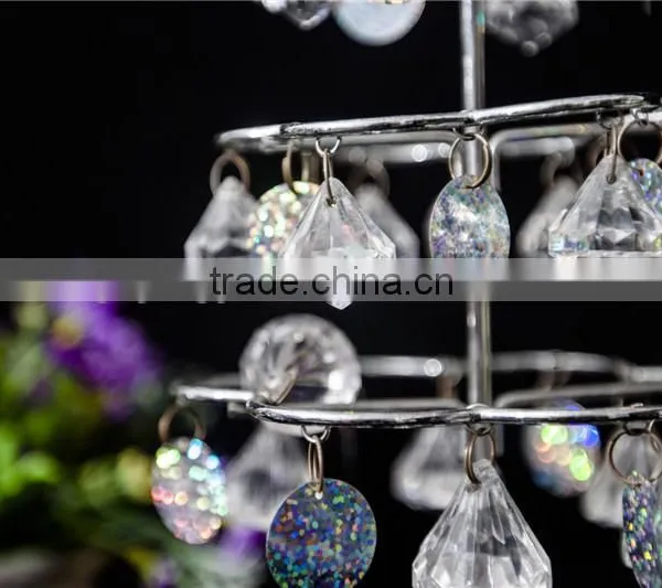 Artificial Clear Acrylic Colorful Diamond Bead Display Table Decorations photo-5